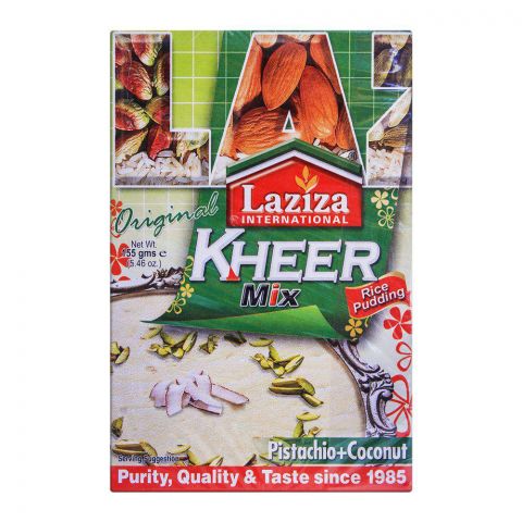 Laziza Kheer Mix Pistachio + Coconut 155g (4764447047765)