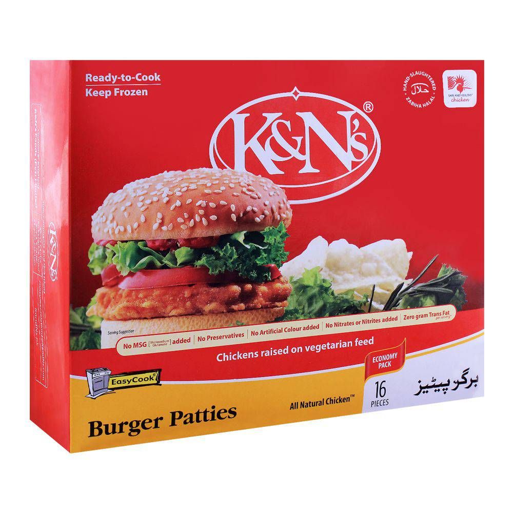 K&N's Chicken Burger Patties, 16Pack, 1070g