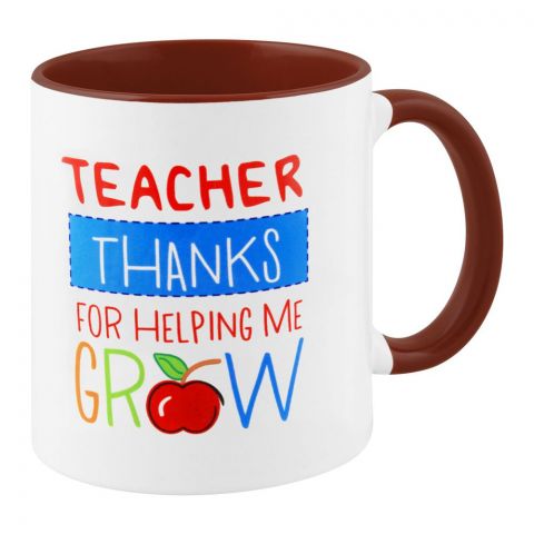 Teacher Thanks For Helping Me Grow Gift Mug (4769127825493)