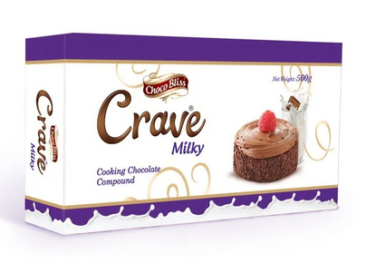 Choco Bliss Crave Cooking Chocolate 500g Milky (4828612067413)
