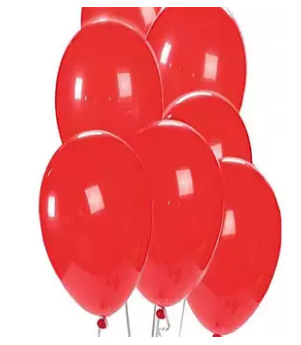 Pack of 50 14 Inch Red Color Pearl Shape Latex Birthday Party & Decoration Balloons (4624284844117)