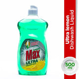 Lemon Max Ultra Lemon Liquid Dishwash Green 500ml (4611913121877)
