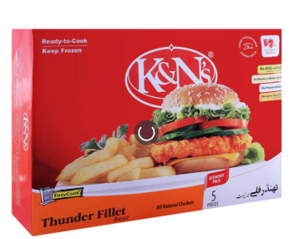 K&N's Chicken Thunder Fillet Breast, 5-Pack (4802247491669)