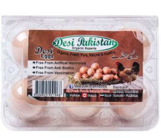 Desi Pakistan Desi Eggs, 6-Pack (4803160539221)