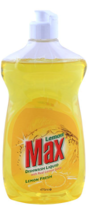 Lemon Max Dishwash Liquid, Lemon Fresh, 475ml (4807104626773)
