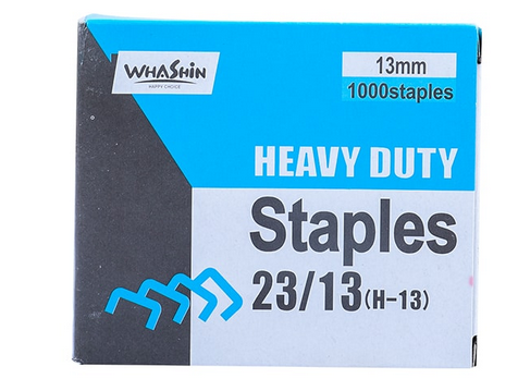 Washin Heavy Duty Staple Pin 23/13 1000 Pins