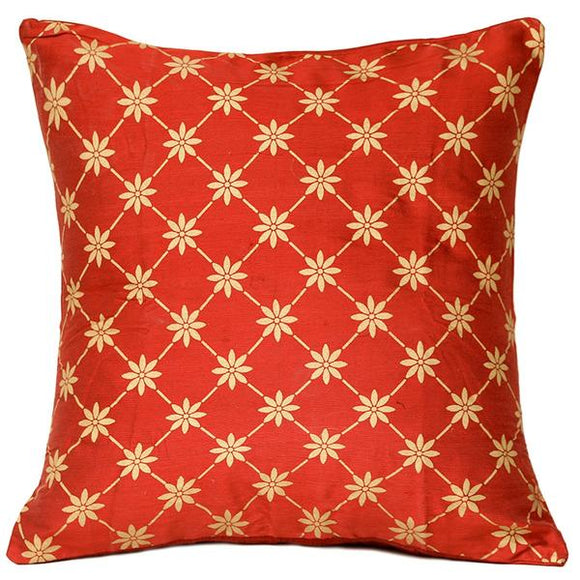 Ornamented Gold Cushion Cover