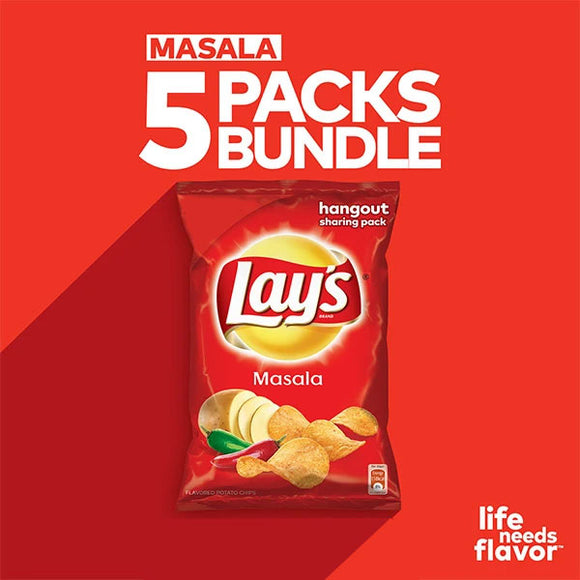 Pack Of 5 Lay's Masala 65 gm (4632352948309)