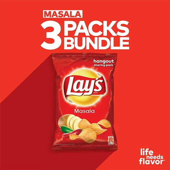 Pack Of 3 Lay's Masala 65gm (4632353964117)