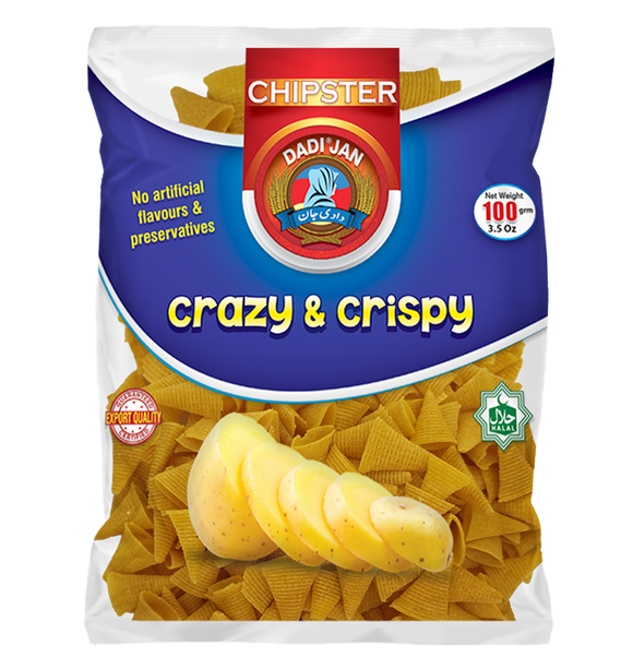 Dadi Jan Crazy & Crispy Chipster 100gm (4655425519701)