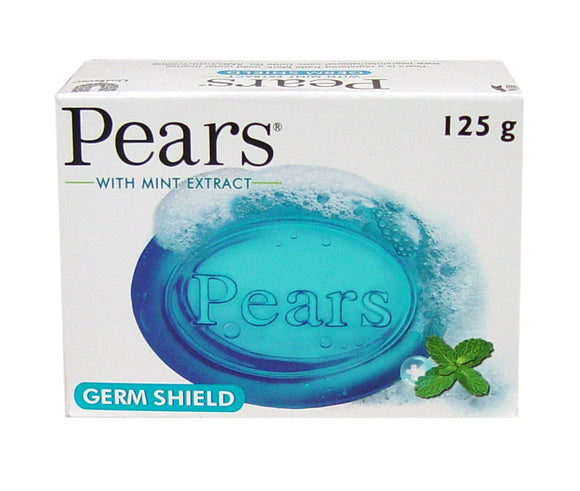 Pears Transparent Soap - Blue - Pure & Gentle With Mint Extracts - 125g (4627827687509)