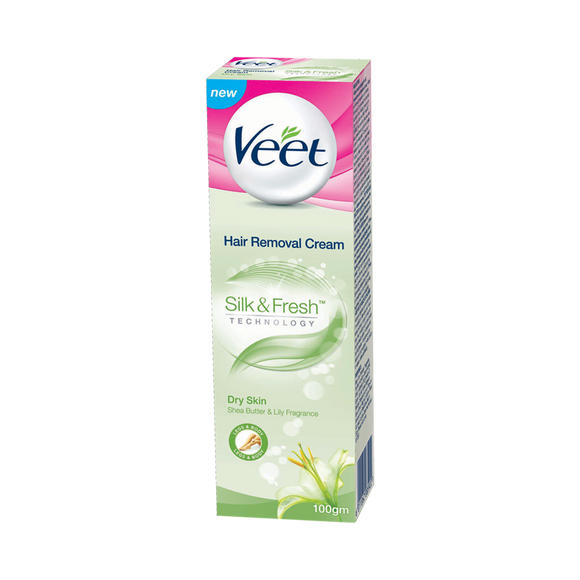 Veet - Veet SilkandFreshHair Removal Cream for Dry Skin - 100gm (4612952948821)