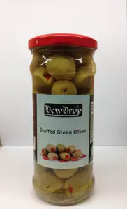 Dewdrop Olives Green Stuffed 420gm (4716107202645)