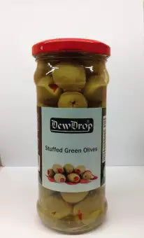 Dewdrop Olives Green Stuffed 420gm (4716107202645)