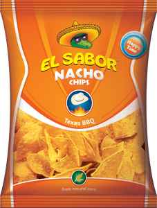 EL Sabor Nacho Chips, Texas BBQ Flavor, 225g (4817187045461)