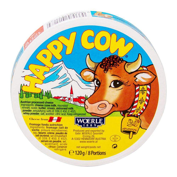 Happy Cow Processed Cheese 8 Portion 120g (4636463136853)