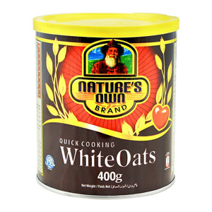 Nature's Own Quick Cooking White Oats, 400g, Tin (4704671465557)