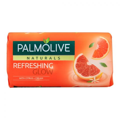 Palmolive Naturals Refreshing Glow Soap, Citrus + Cream, 145g (4766362173525)