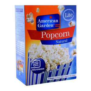 American Garden Lite Popcorn, Natural, 240g (4751064203349)