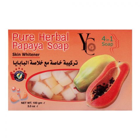 YC Pure Herbal Papaya Soap, 100g (4766567825493)