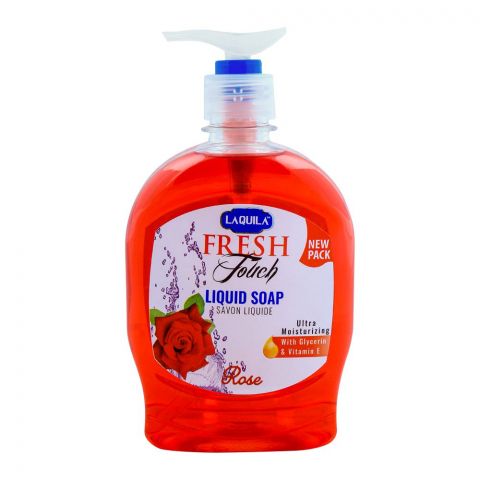 Laquila Fresh Touch Rose Liquid Soap, With Glycerin & Vitamin E, 500ml (4755893747797)