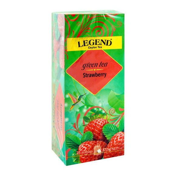 Legend Ceylon Green Tea, Strawberry, 25 Tea Bags (4704717176917)