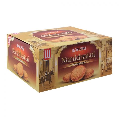LU Bakeri Nankhatai Biscuits, 6 Snack Packs (4763890483285)