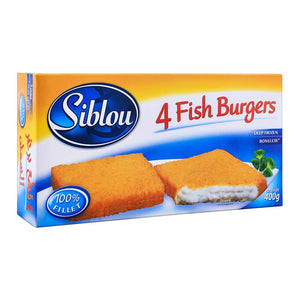 Siblou Fish Burgers, 4 Pieces, 400g (imp) (4703475368021)