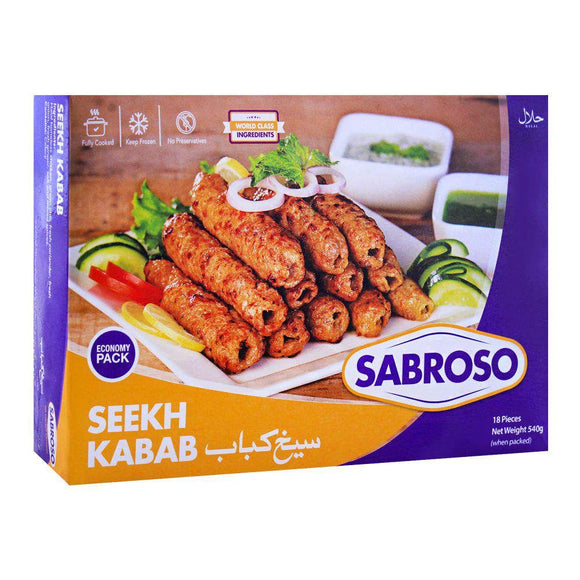 Sabroso Chicken Seekh Kabab, 18 Pieces, 540g (4750527529045)