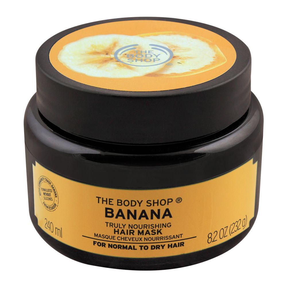 forholdsord Litteratur lort The Body Shop Banana Truly Nourishing Hair Mask, For Normal To Dry Hai