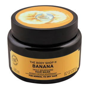The Body Shop Banana Truly Nourishing Hair Mask, For Normal To Dry Hair, 240ml (4708029399125)