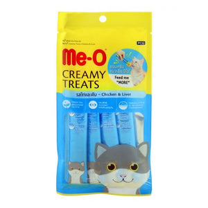 Me-O Creamy Treats, Chicken & Liver, Cat Food, 60g (4760529993813)