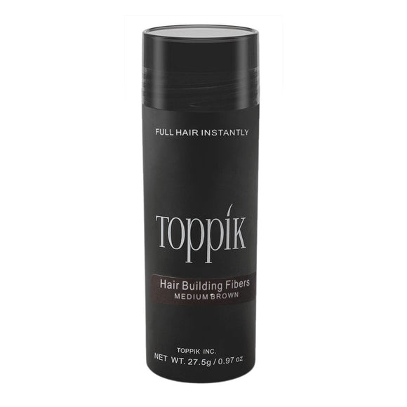 Toppik Hair Building Fibers, Medium Brown, 27.5g (4721544495189)