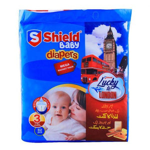 Shield Baby Diapers3 medium 4-9 kg 62pcs 3-6 kg small