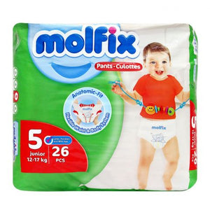 Molfix Diaper 5, Junior, 12-17kg, 26 pcs