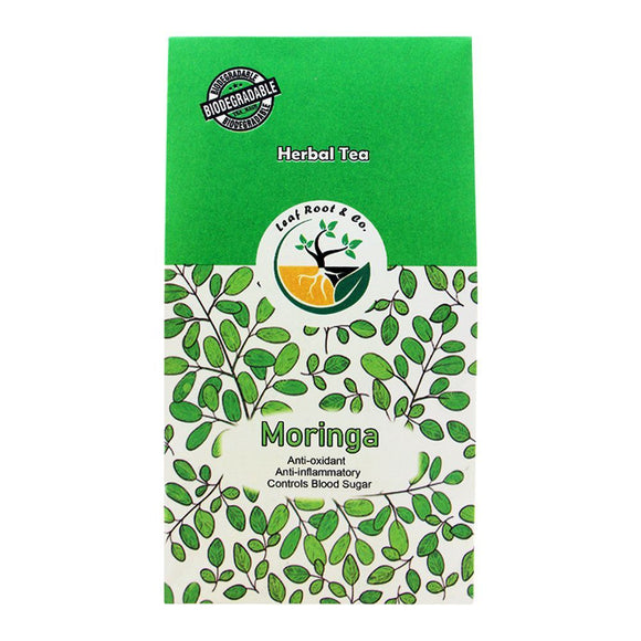 Leaf Root Moringa Herbal Tea, Tea Bags, 20-Pack Jari Booti Wali Chai (4704719306837)