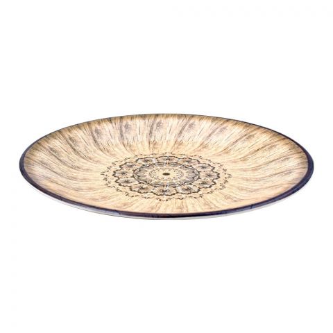 Sky Melamine Flat Plate, Brown, 9 Inches (4769138278485)