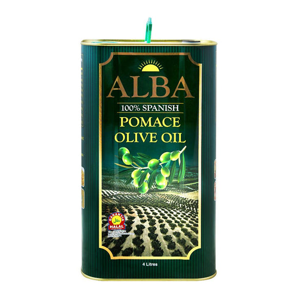 Alba 100% Spanish Pomace Olive Oil, Zaitoon Ka Tail 4 Liter, Tin (4705822834773)