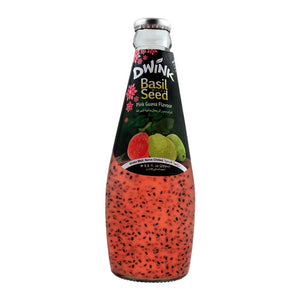 Dwink Basil Seed Drink Pink Guava Flavor, 290ml (4704676479061)