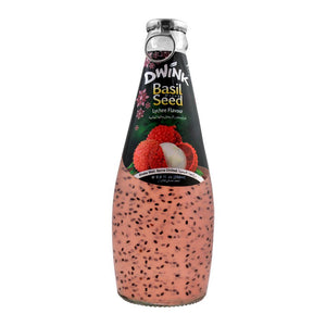 Dwink Basil Seed Drink Lychee Flavor, 290ml (4704674709589)