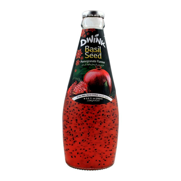 Dwink Basil Seed Drink Pomegranate Flavor, 290ml (4704674021461)