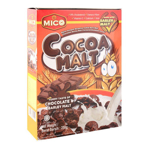 Mico Cocoa Malt Cereal, Chocolate & Barley, 250g (4704662716501)