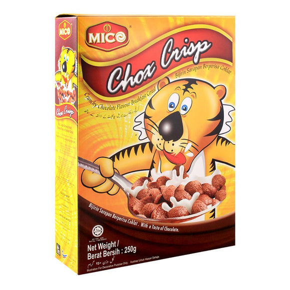 Mico Chox Crisp Cereal, Crunchy Chocolate Flavour, 250g (4704660848725)