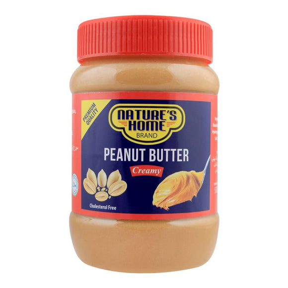 Nature's Home Peanut Butter, Creamy, 340gram (4704667009109)