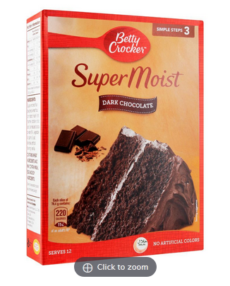 Betty Crocker Super Moist Cake Milk Chocolate 500g (4804249583701)