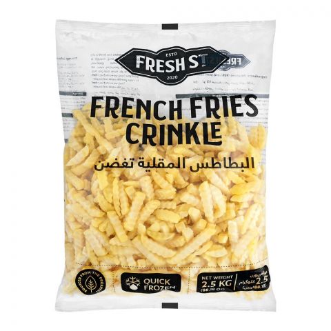 Fresh Street French Fries, Crinkle, 2.5kg