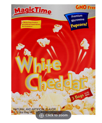 MagicTime White Cheddar Popcorn 240gm (4805302747221)