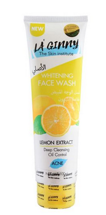 La Ginny Lemon Extract Whitening Face Wash, 100ml (4760593039445)