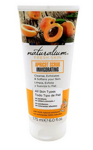 Naturalium Fresh Skin Apricot Scrub Invigorating, All Skin Types, 175ml (4760542085205)
