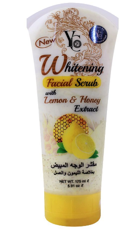YC Whitening Facial Scurb, Lemon & Honey Extract, 175ml (4760504303701)